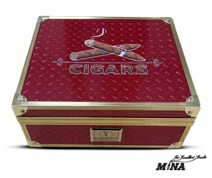 Humidor Angelo Cigars Red/Gold